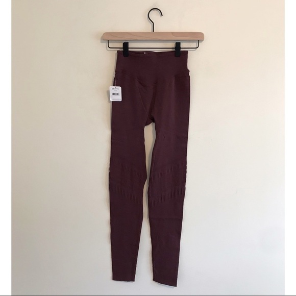 Free People | NWT Gone Adrift Leggings Dark Red - Picture 2 of 8